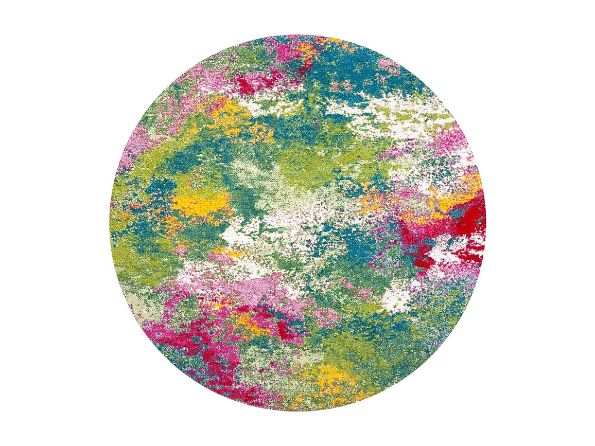 Tapis Vert/Fuchsia 91 X 91 cm - Carly