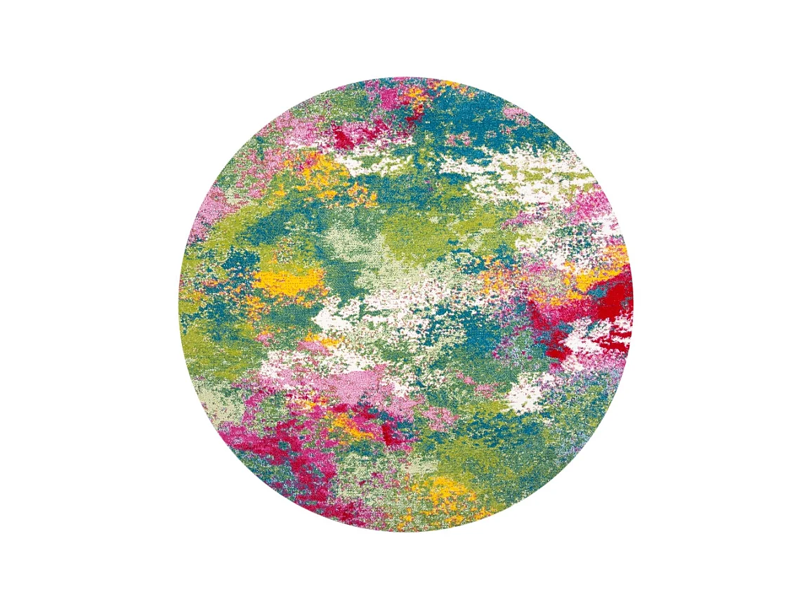 Tapis Vert/Fuchsia 91 X 91 cm - Carly