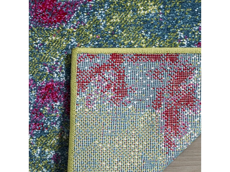 Tapis Vert/Fuchsia 91 X 91 cm - Carly