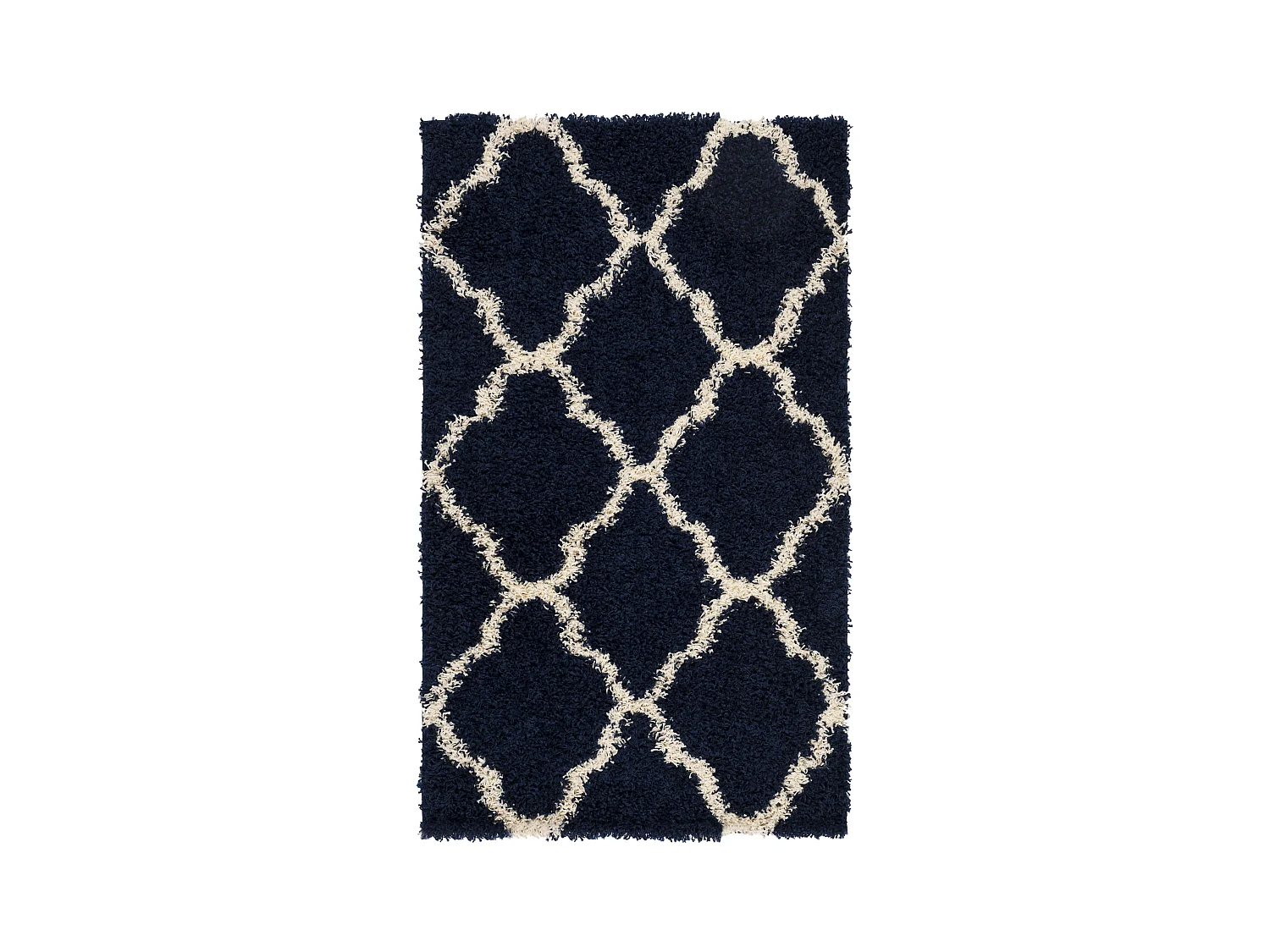 Tapis Bleu Marine/Neutre 91 X 152 cm - Aldo