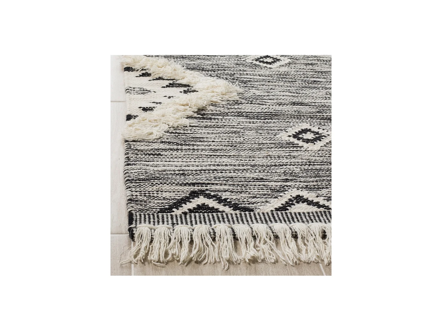 Tapis Noir/Neutre 152 X 244 cm - Kallie