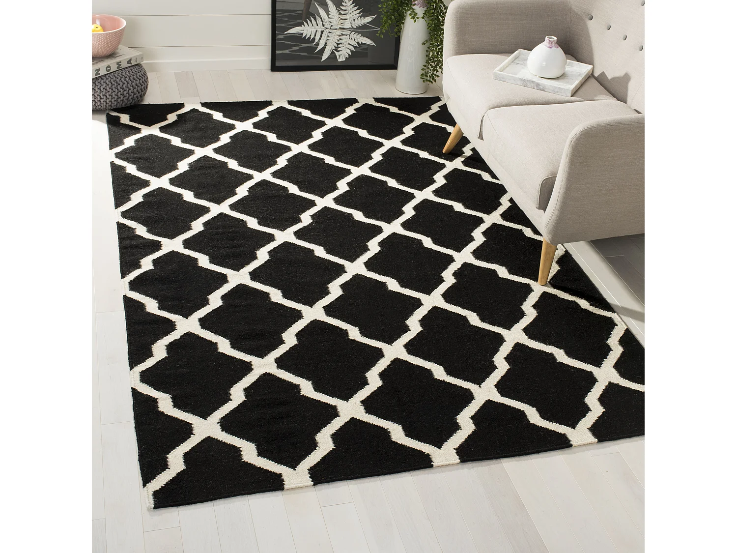 Tapis Noir/Neutre 183 X 274 cm - Rolland