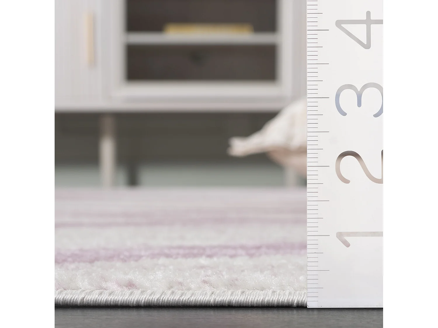 Tapis Neutre/Violet 76 X 244 cm - Leocadia