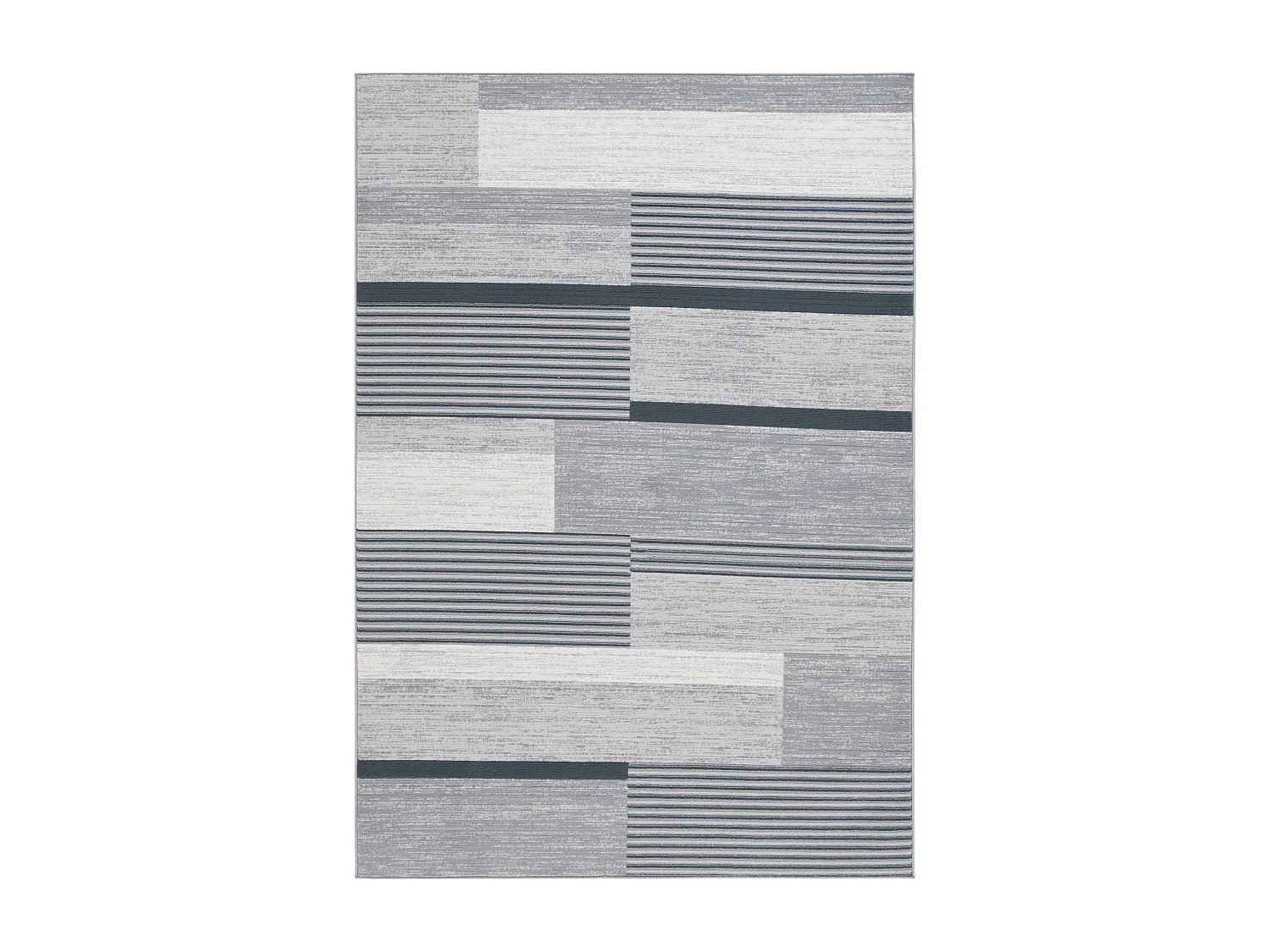 Tapis Gris/Noir Ivoire 160 X 229 cm - Ellington