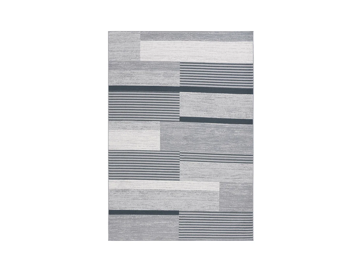 Tapis Gris/Noir Ivoire 160 X 229 cm - Ellington