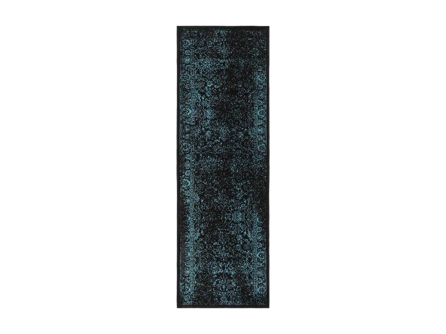 Tapis Noir/Sarcelle 76 X 183 cm - Lucinda