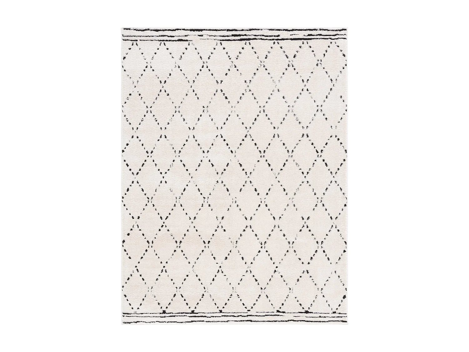 Tapis Ivoire/Noir 91 X 152 cm - Kit