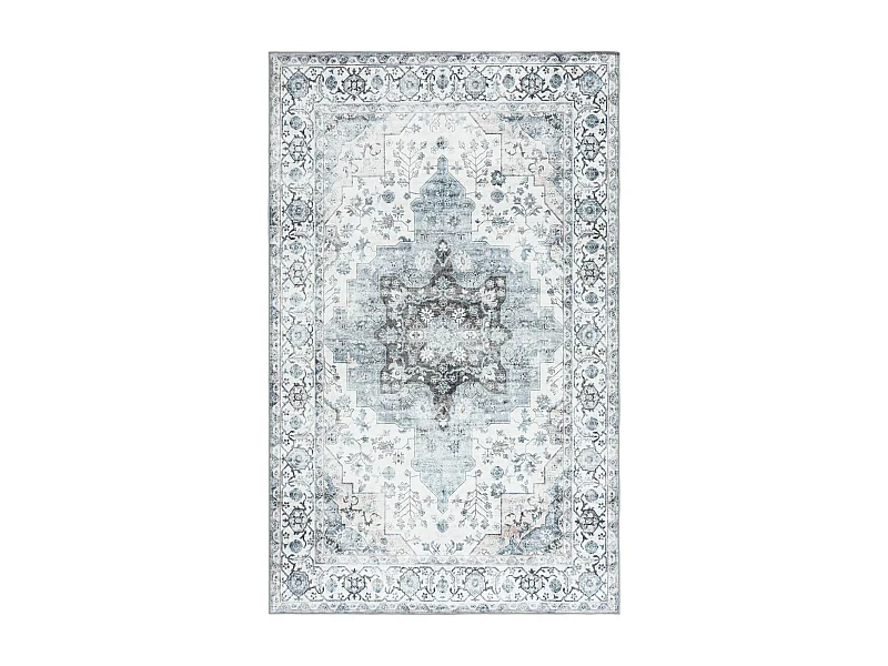 Tapis Ivoire/Bleu 152 X 244 cm - Coraline