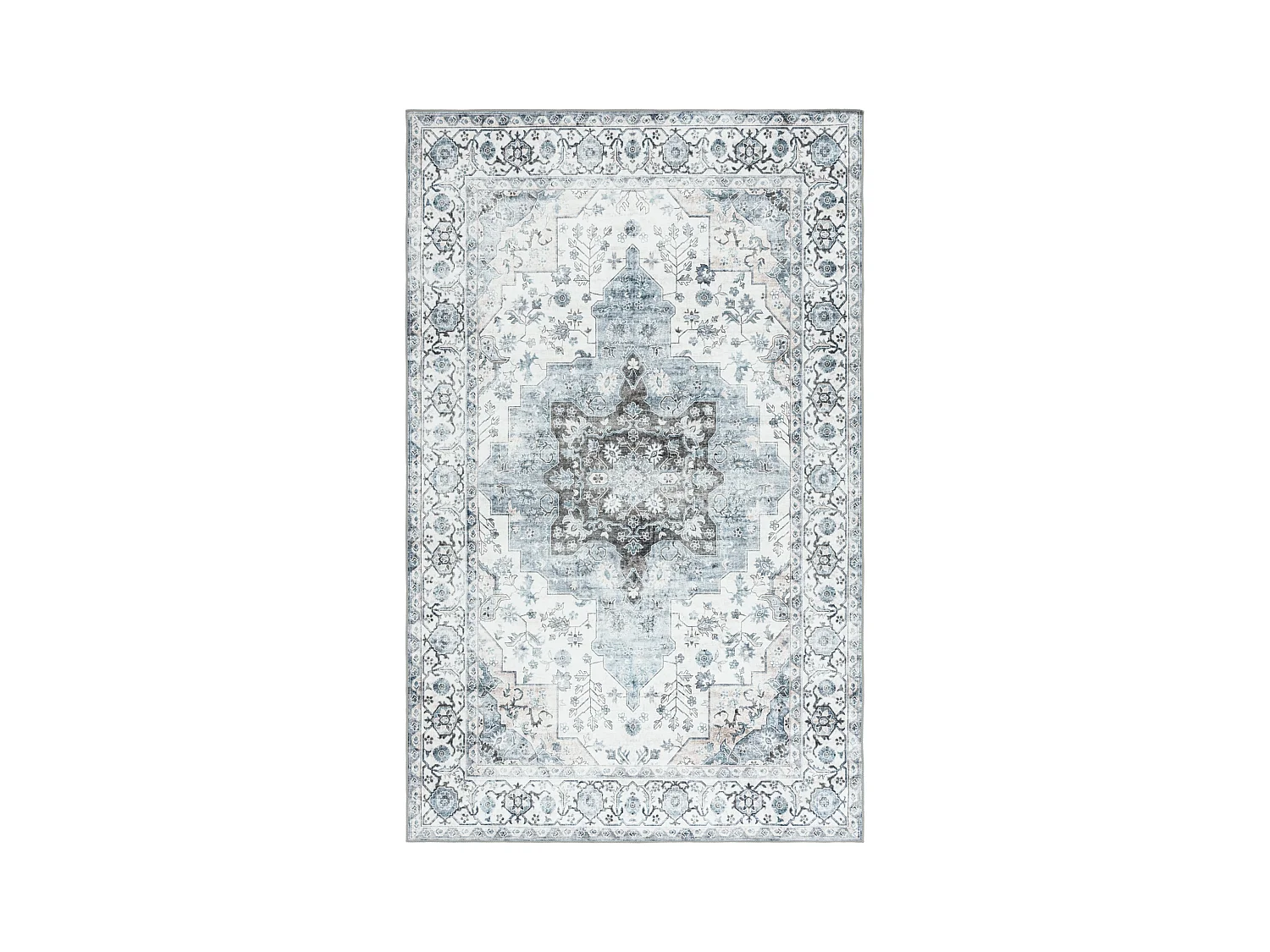Tapis Ivoire/Bleu 152 X 244 cm - Coraline