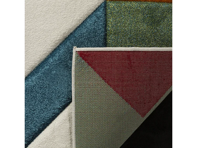 Tapis Neutre/Bleu 79 X 152 cm - Dominique