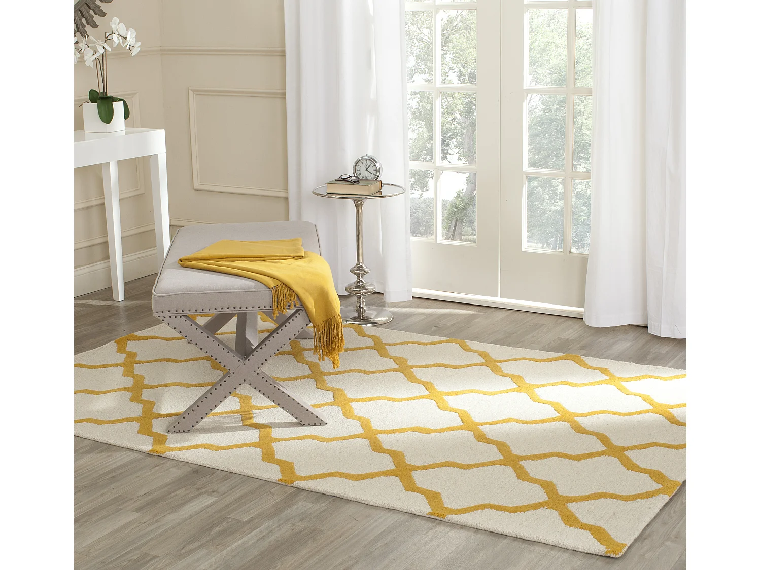 Tapis Neutre/Or 152 X 244 cm - Ava