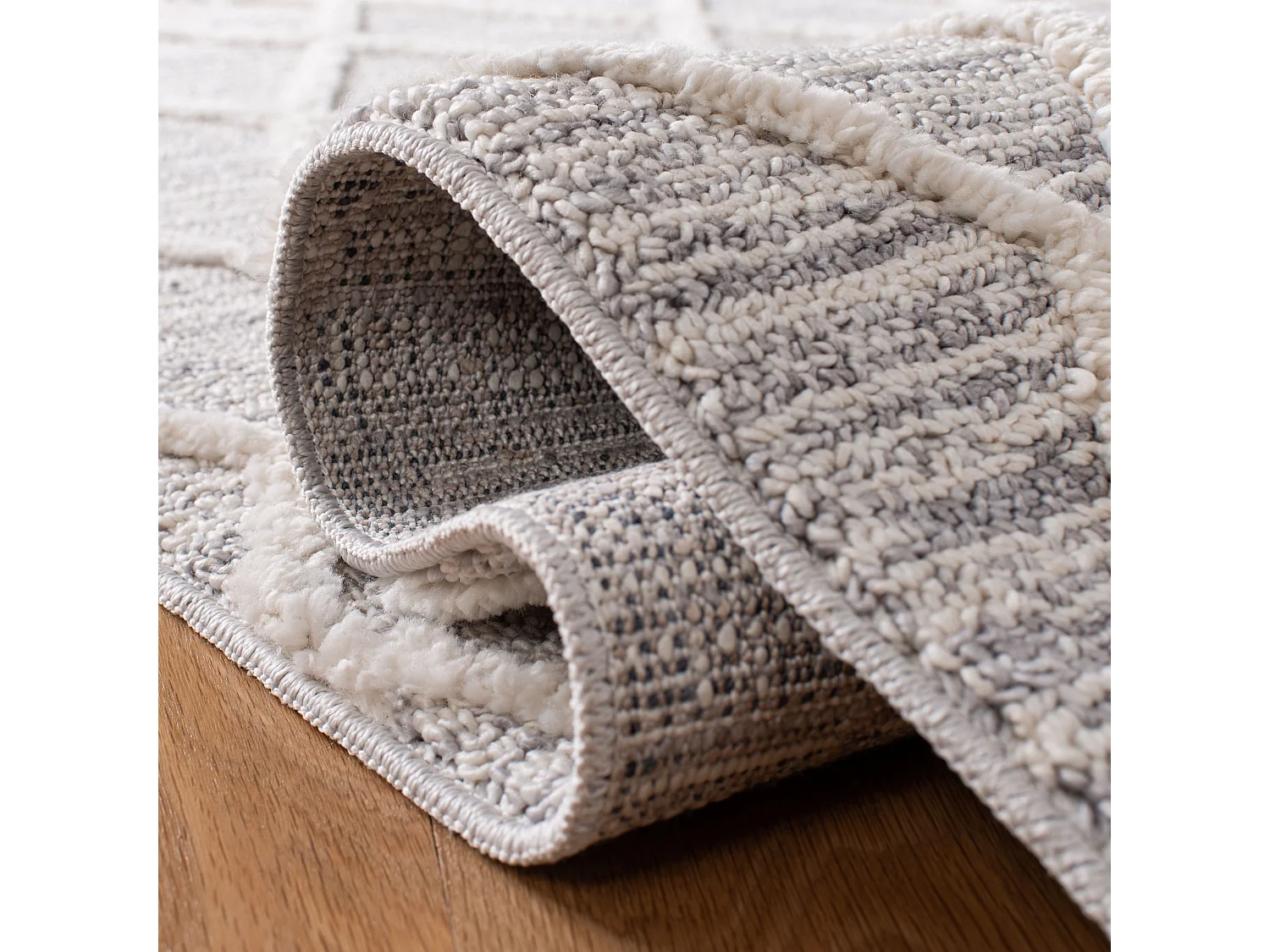 Tapis Neutre/Gris 122 X 183 cm - Lucille