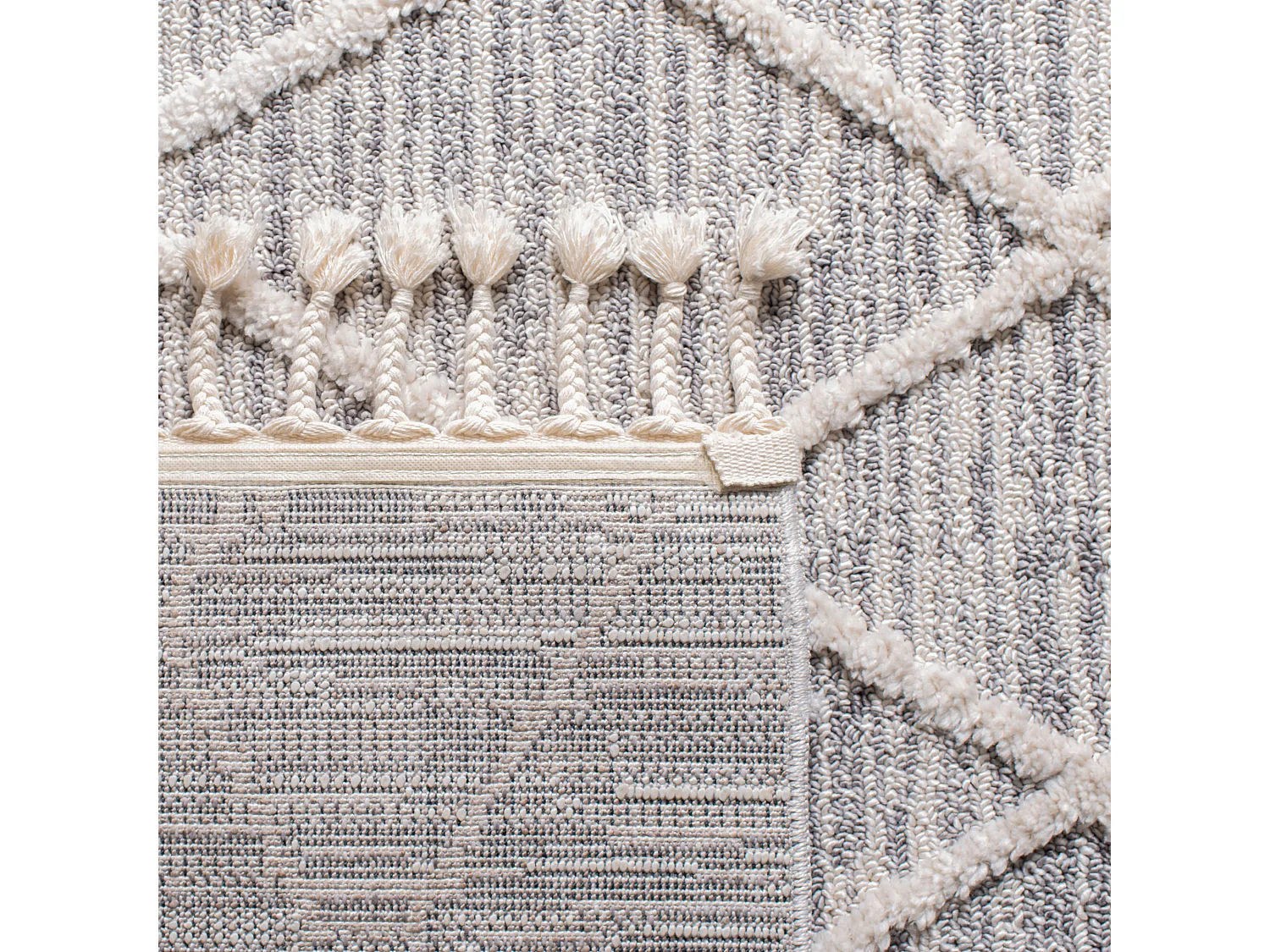 Tapis Neutre/Gris 122 X 183 cm - Lucille