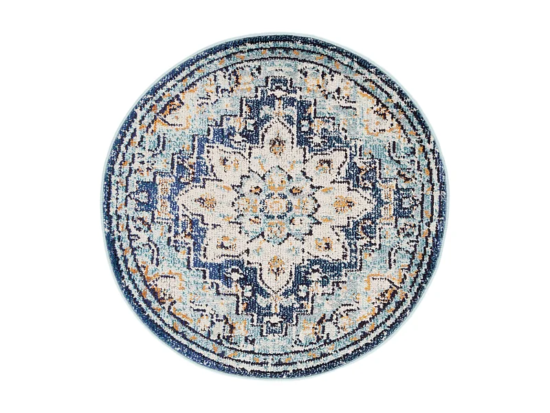 Tapis Bleu/Bleu clair 122 X 122 cm - Malaya