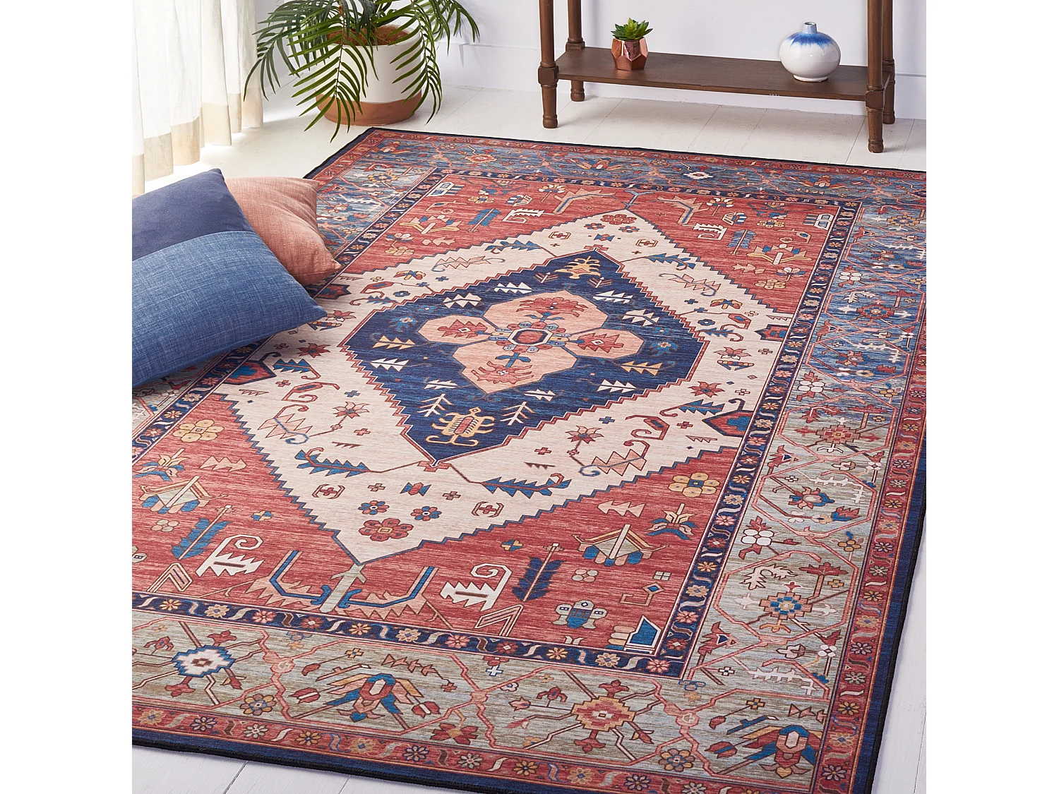 Tapis Rouille/Bleu 122 X 183 cm - Bishop