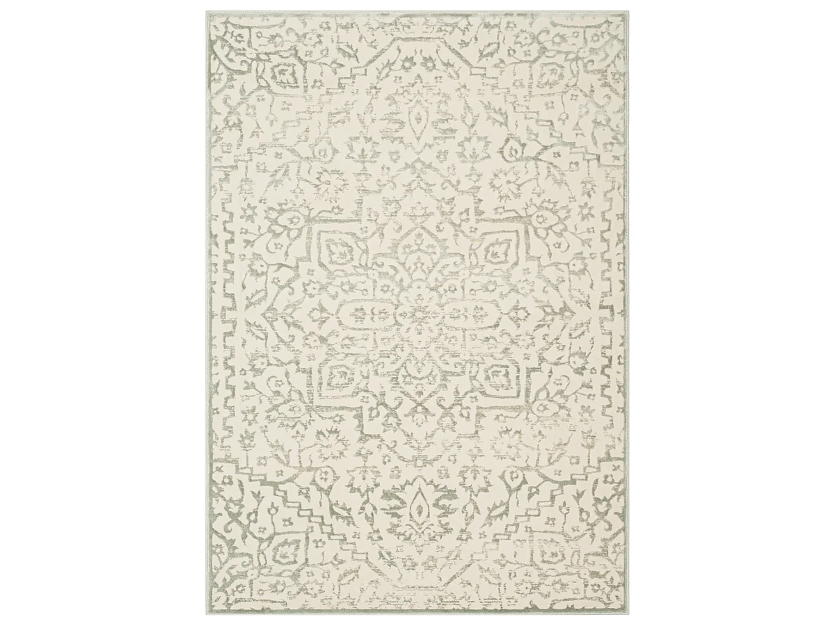 Tapis Bleu clair/Ivoire 122 x 170 cm - Karolina