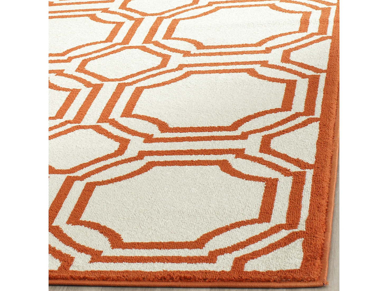 Tapis Neutre/Orange 122 X 183 cm - Ferrat