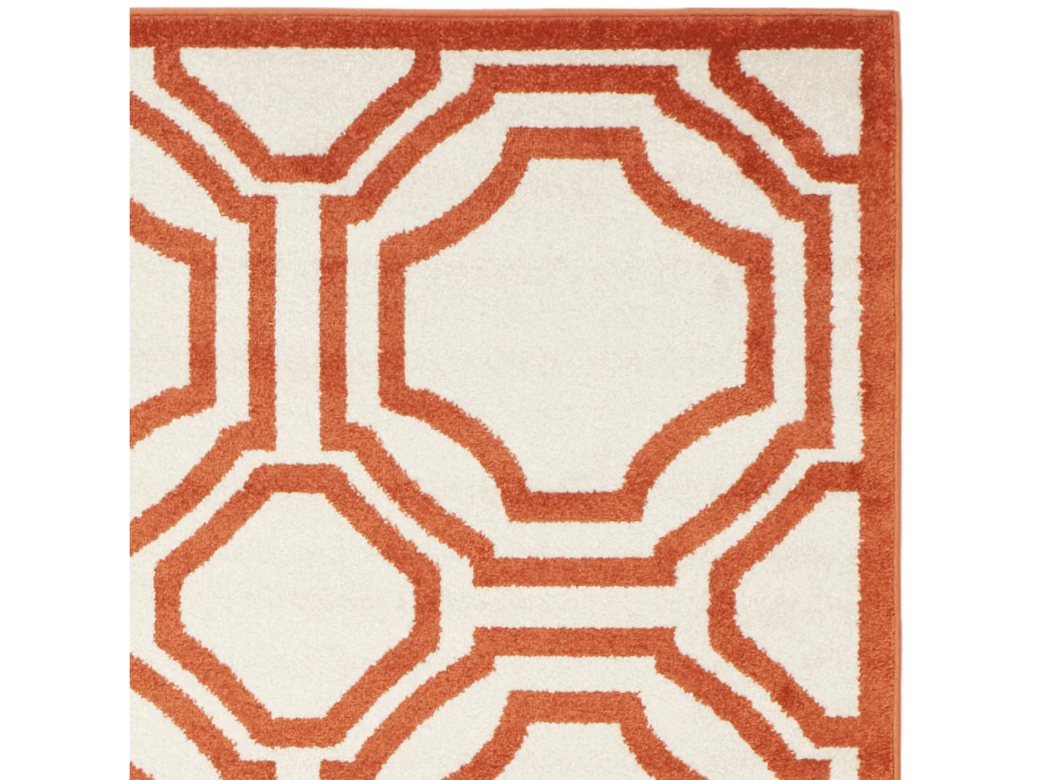 Tapis Neutre/Orange 122 X 183 cm - Ferrat