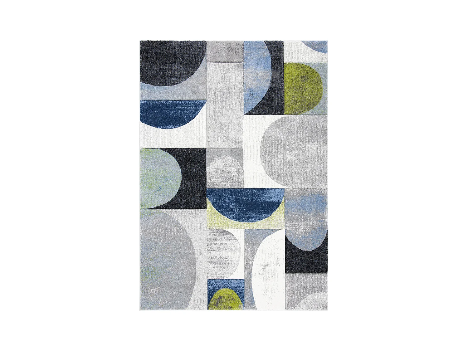 Tapis Gris/Bleu 160 X 229 cm - Paige
