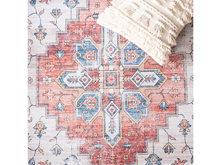 Tapis Beige/Bleu 183 X 183 cm - Tripp