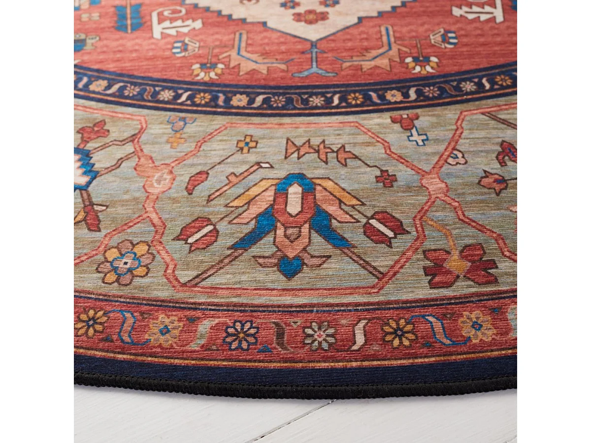 Tapis Rouille/Bleu 183 X 183 cm - Bishop