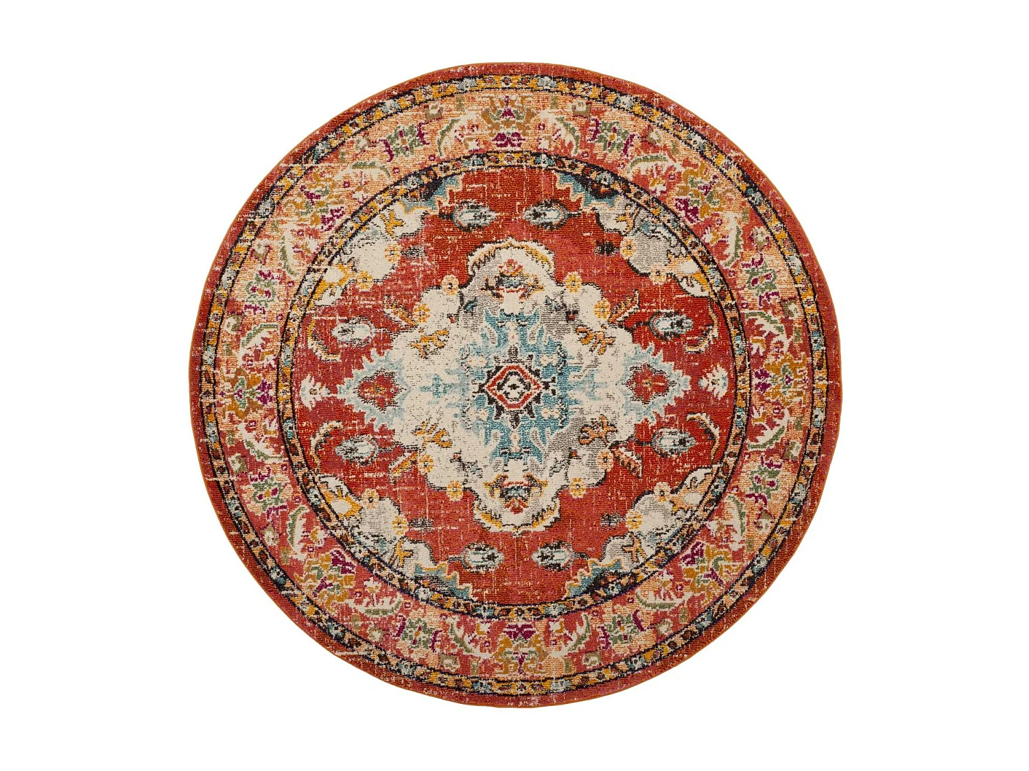 Tapis Orange/Bleu clair 201 X 201 cm - Milà