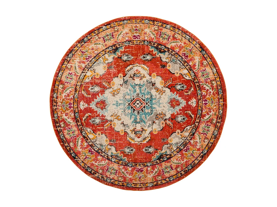 Tapis Orange/Bleu clair 201 X 201 cm - Milà
