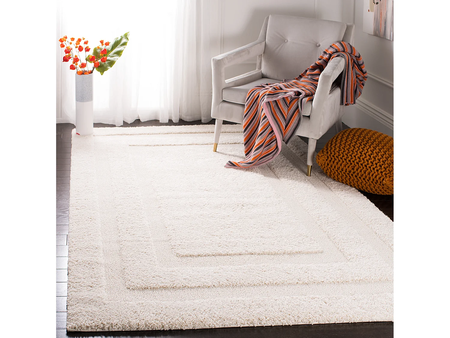 Tapis Crème/Crème 236 x 305 cm - Zaniyah