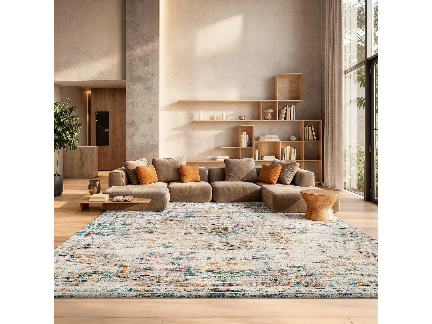 Tapis Gris/Or 183 X 274 cm - Malaya