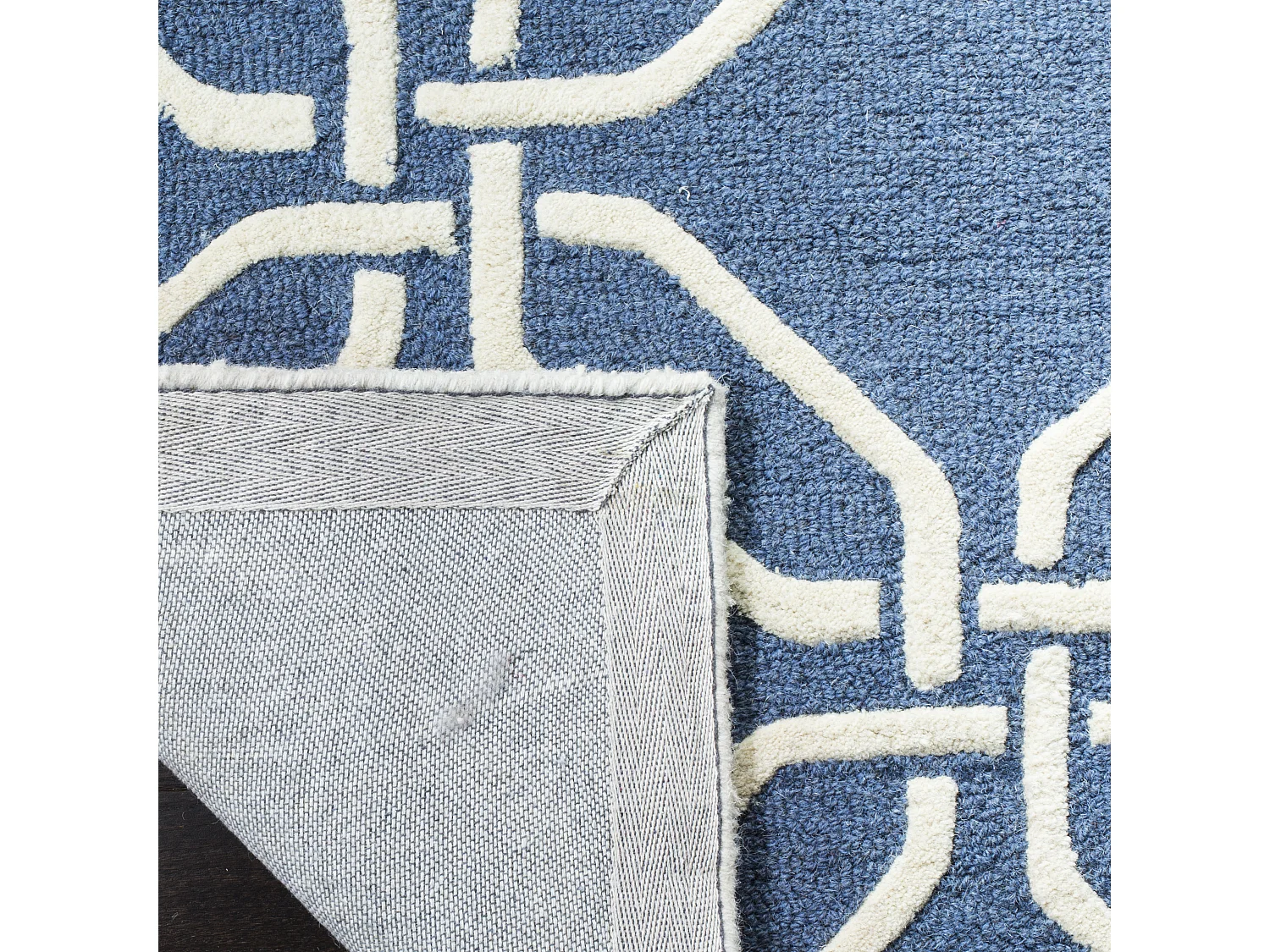 Tapis Bleu Marine/Neutre 91 X 152 cm - Mollie