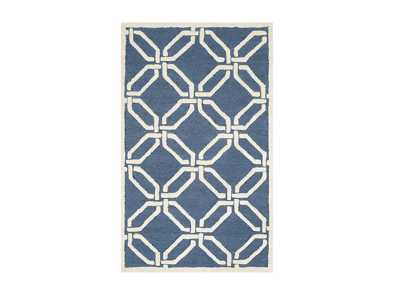 Tapis Bleu Marine/Neutre 91 X 152 cm - Mollie