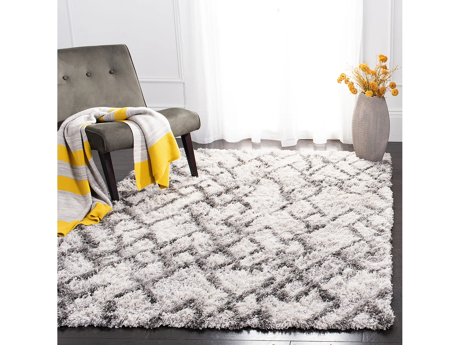 Tapis Gris 122 X 183 cm - Olegaria