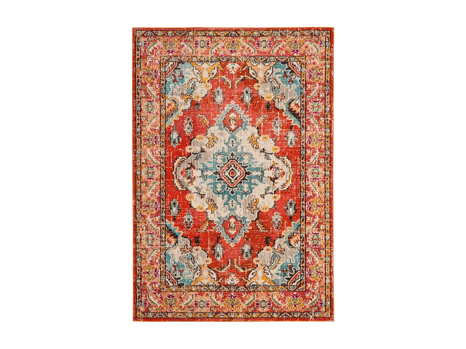 Tapis Orange/Bleu 201 X 279 cm - Milà