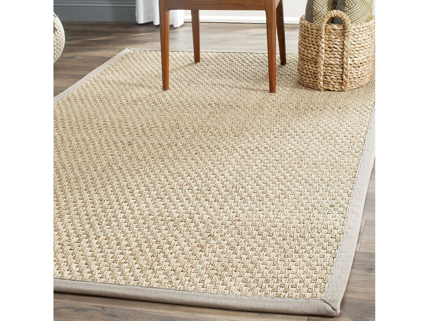Tapis Marine/Gris 76 X 122 cm - Roselyn