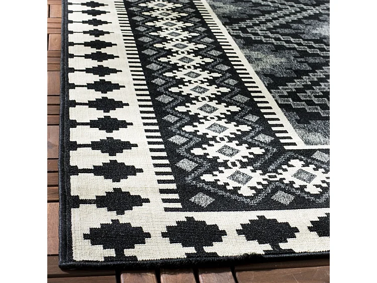 Tapis Noir/Neutre 160 X 231 cm - Ratia