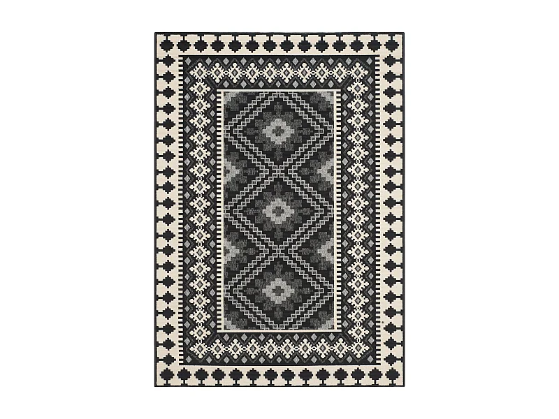 Tapis Noir/Neutre 160 X 231 cm - Ratia