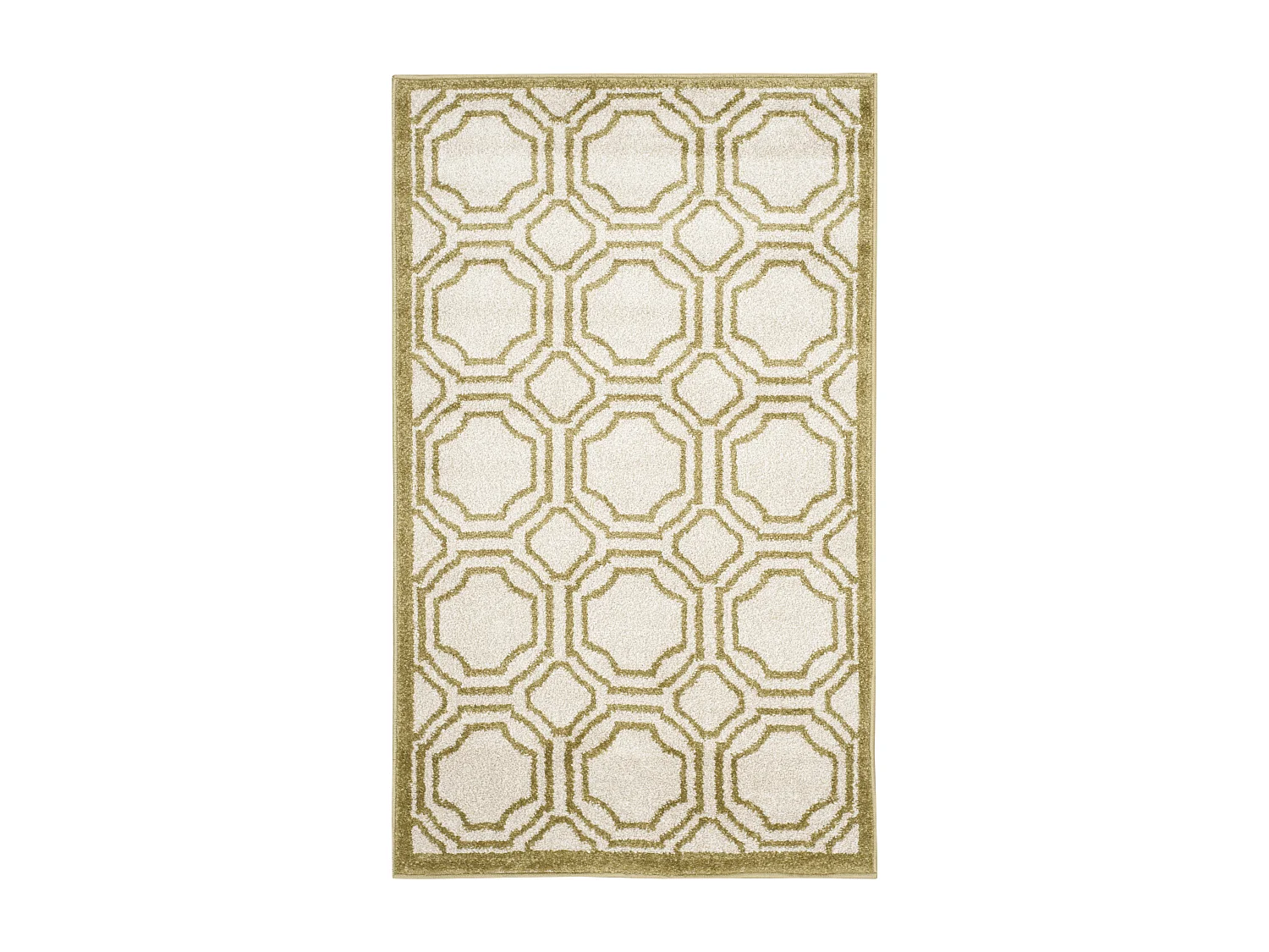 Tapis Neutre/Vert 76 X 122 cm - Ferrat