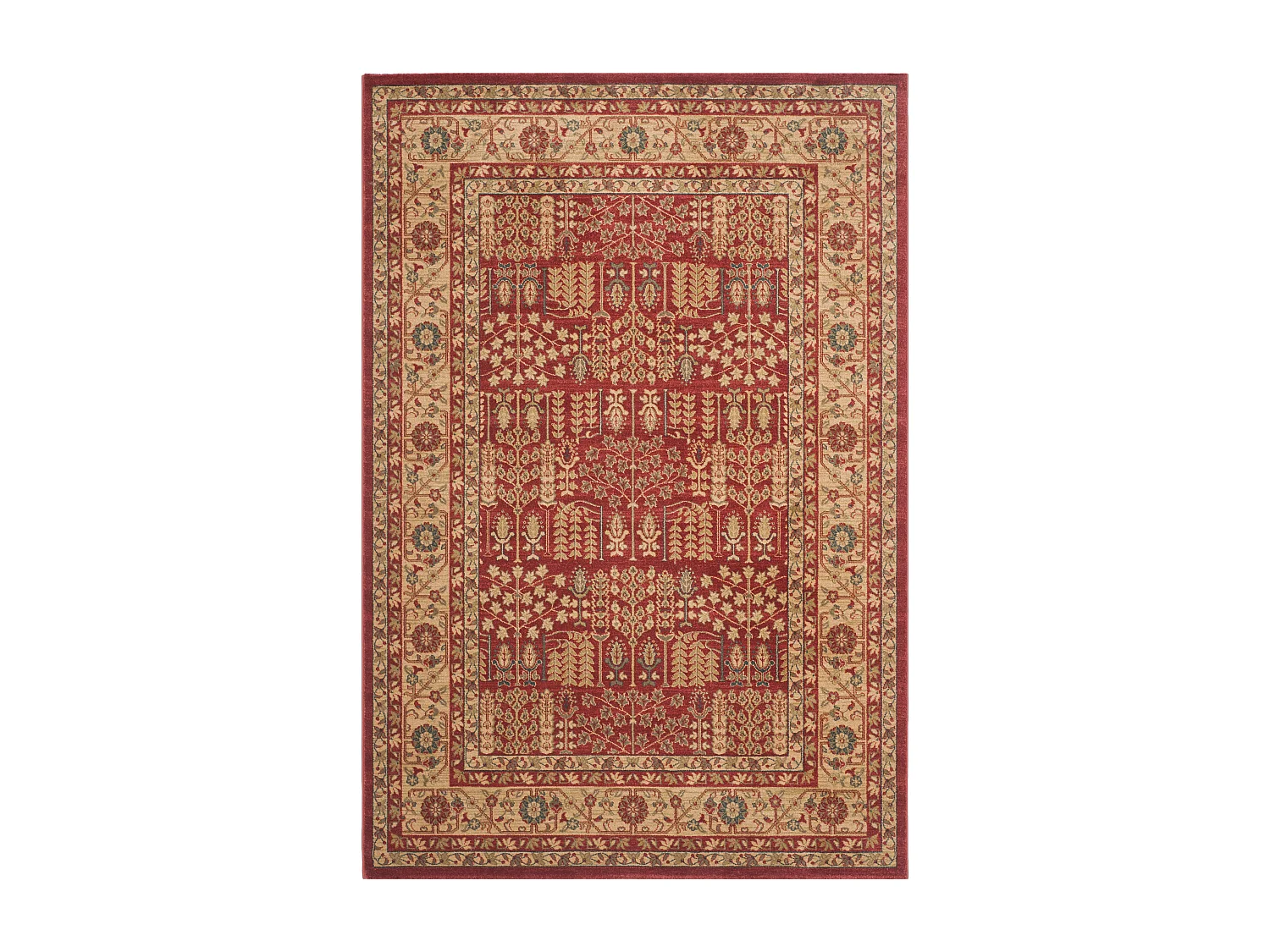 Tapis Rouge/Neutre 201 X 279 cm - Marco