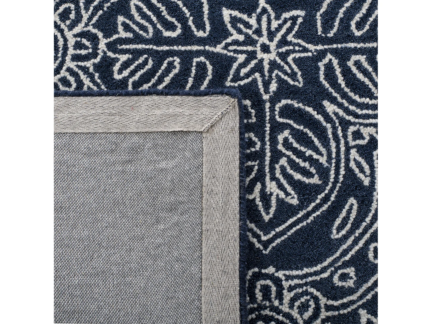 Tapis Bleu Marine Bleu/Neutre 152 X 244 cm - Avery