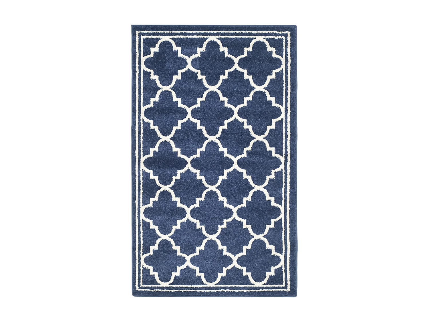 Tapis Bleu Marine/Neutre 91 X 152 cm - Aldona