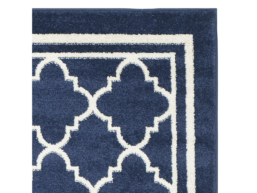 Tapis Bleu Marine/Neutre 91 X 152 cm - Aldona