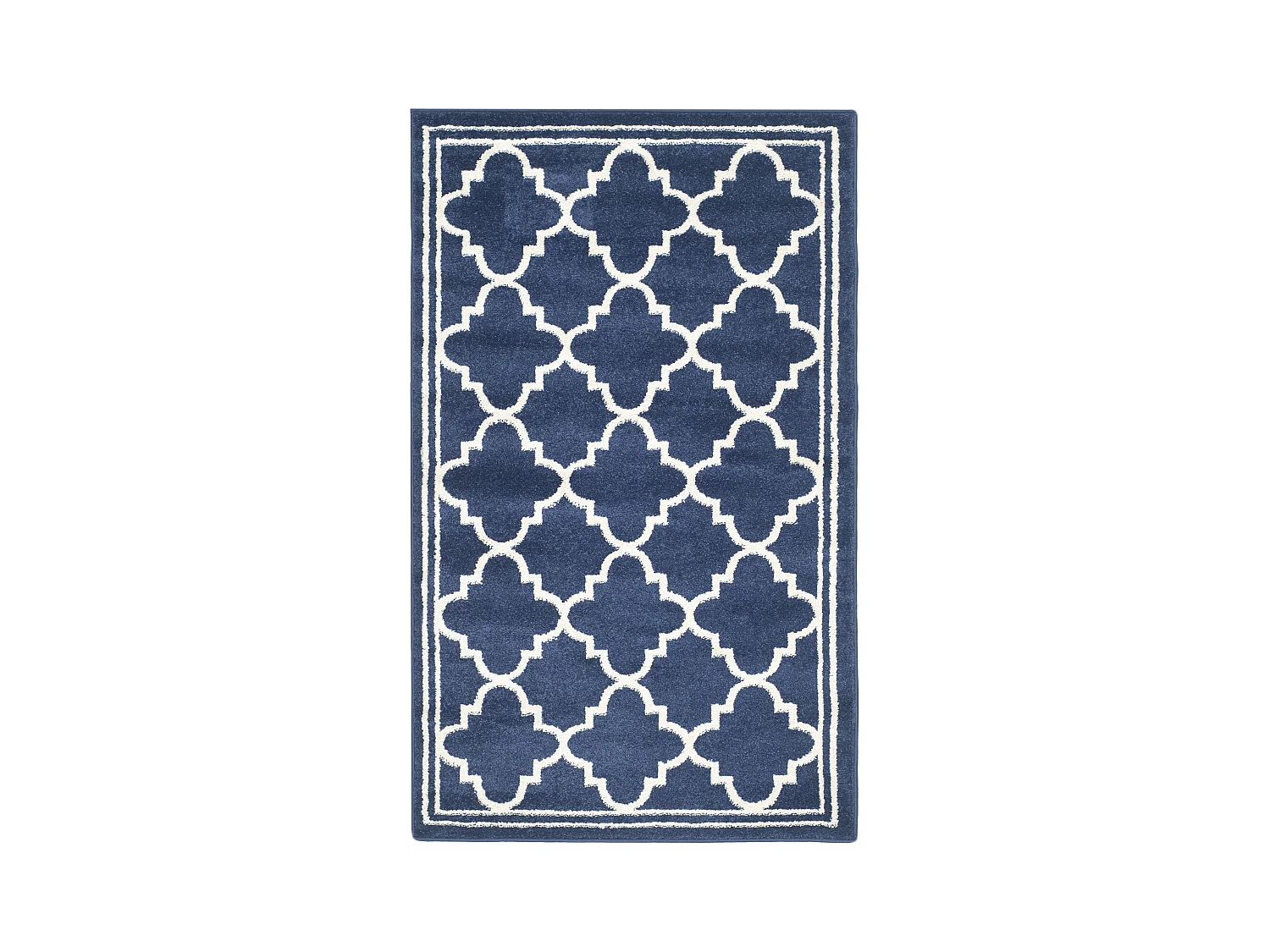 Tapis Bleu Marine/Neutre 91 X 152 cm - Aldona