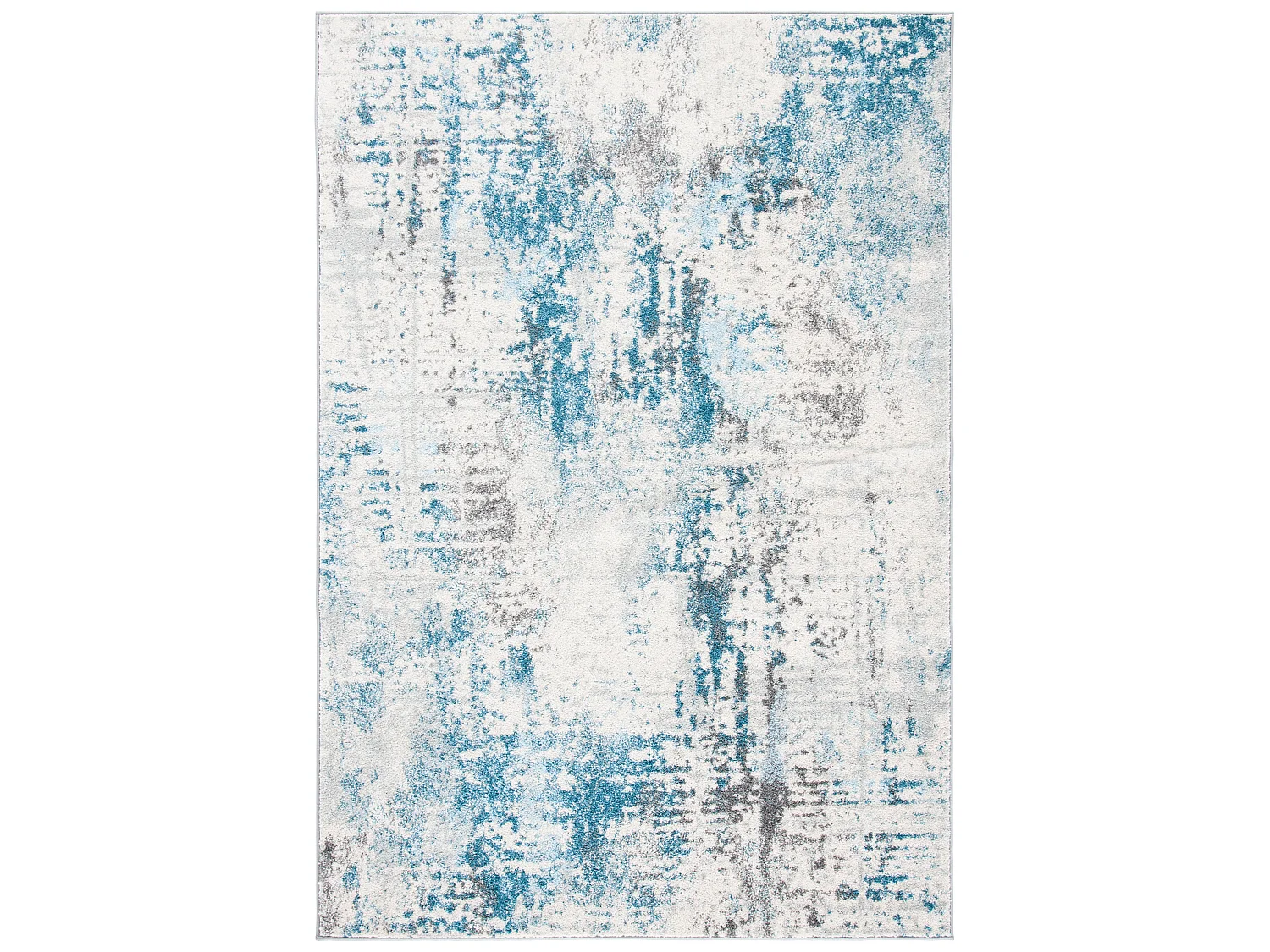 Tapis Neutre/Bleu 91 X 152 cm - Lia