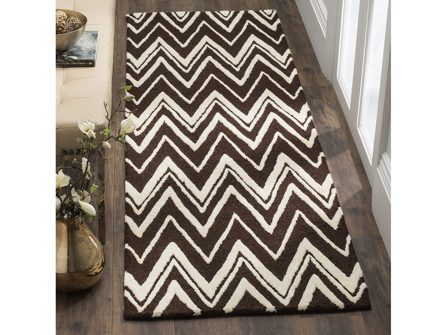 Tapis Marron/Neutre 76 X 244 cm - Thessaly