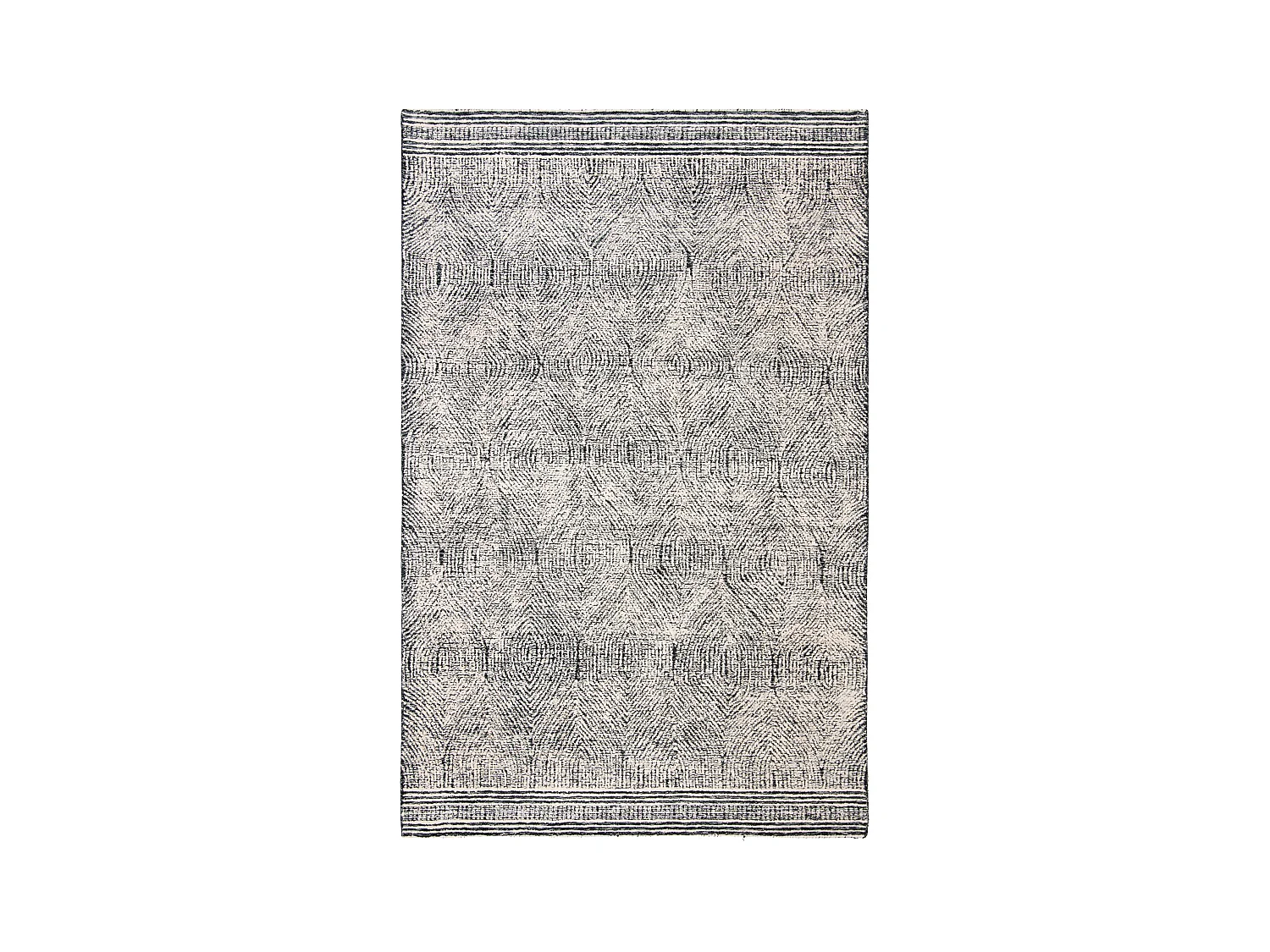 Tapis Ivoire/Fusain 91 X 152 cm - Alaska