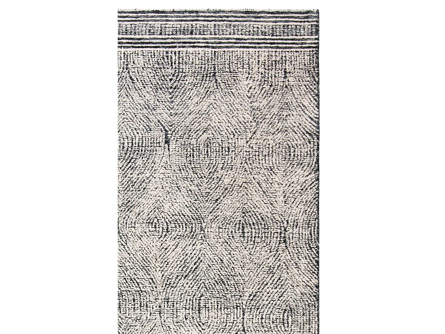 Tapis Ivoire/Fusain 91 X 152 cm - Alaska