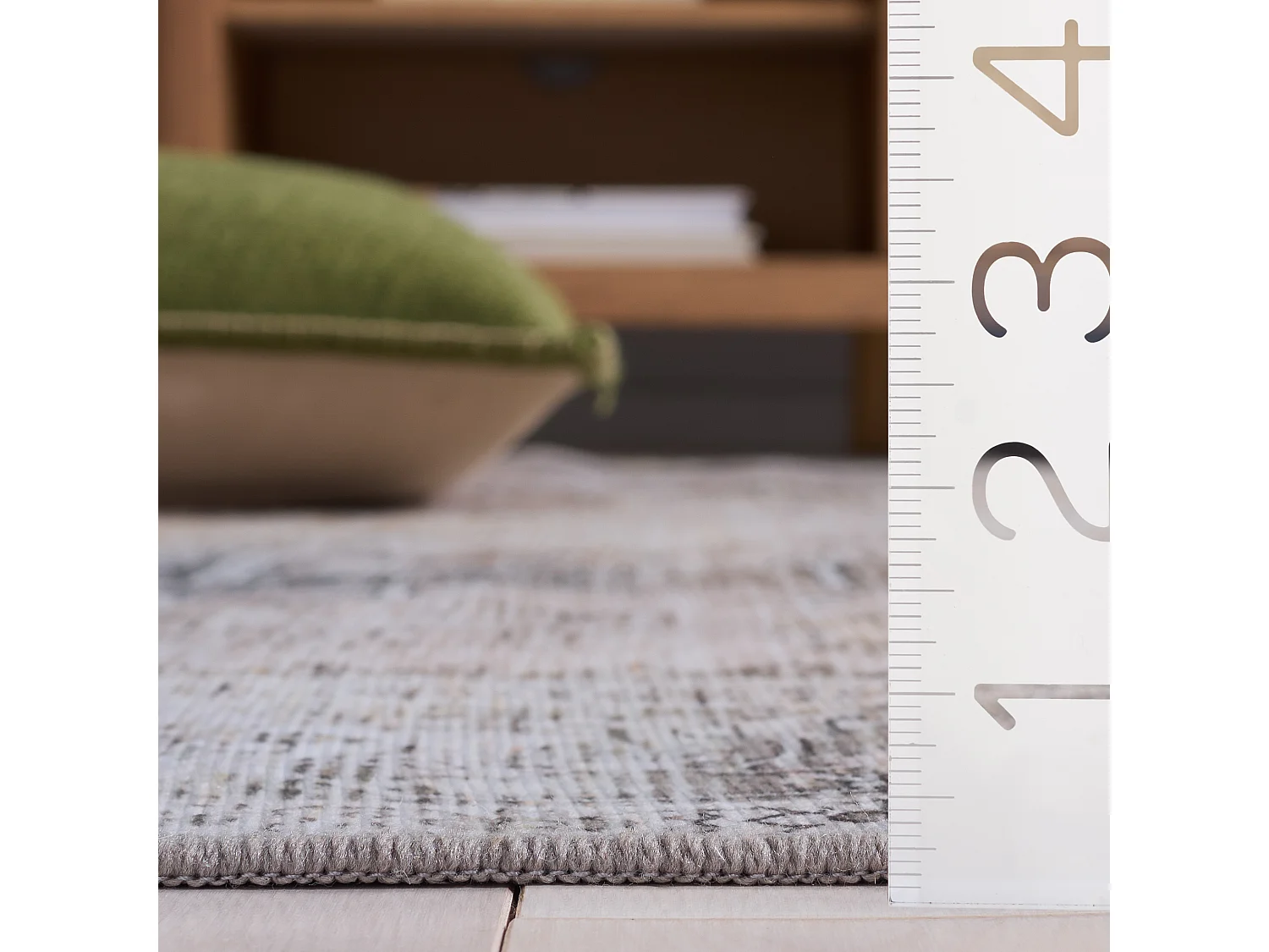 Tapis Beige/Gris 122 X 122 cm - Kushim