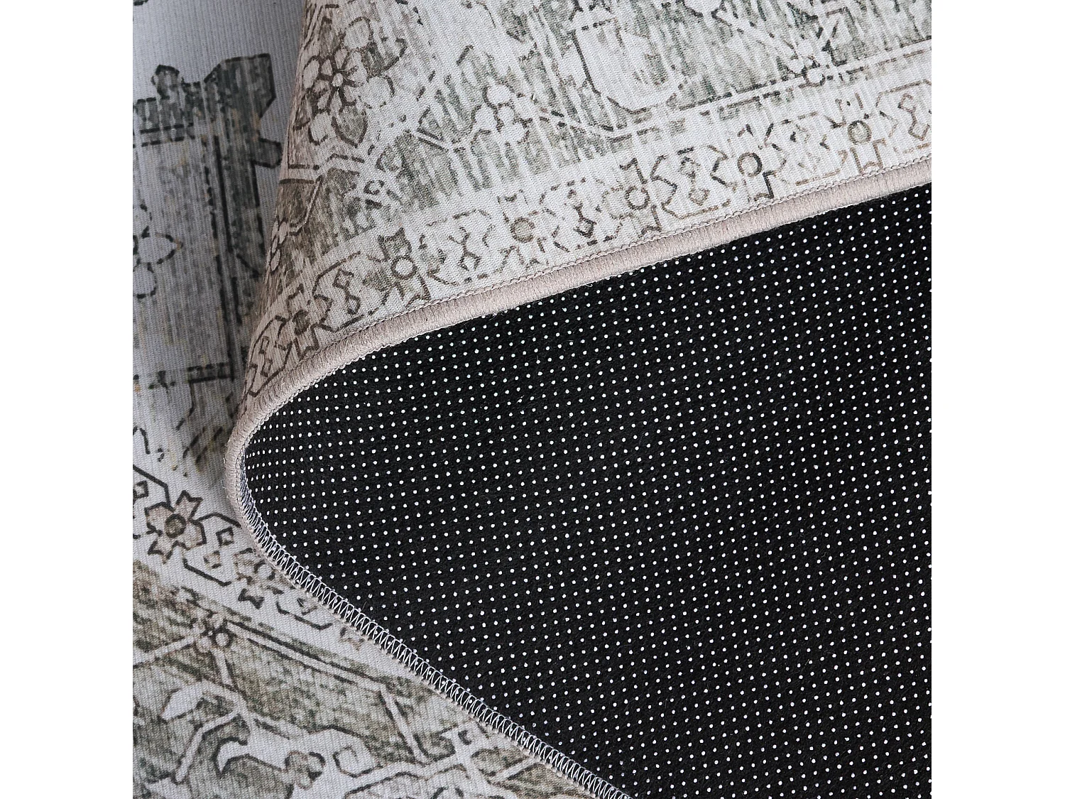 Tapis Beige/Gris 122 X 122 cm - Kushim