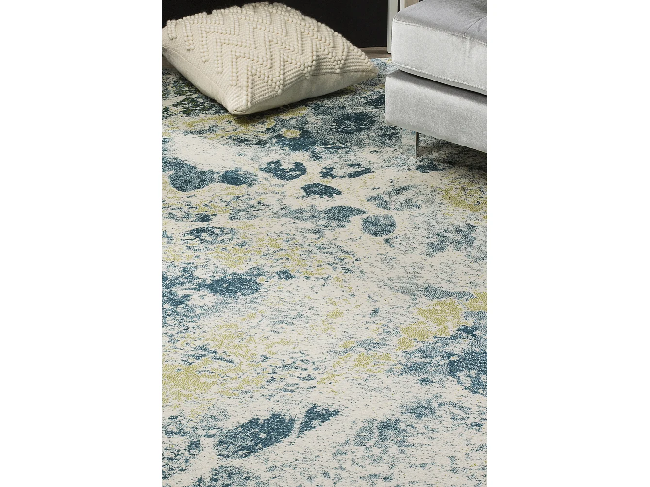 Tapis Neutre/Bleu 122 X 183 cm - Lexi