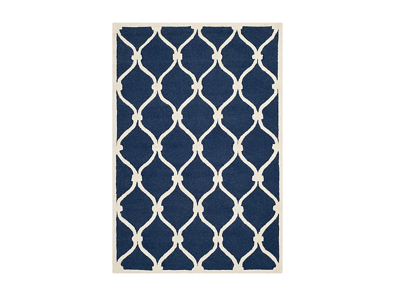 Tapis Bleu Marine/Neutre 152 X 244 cm - Hugo